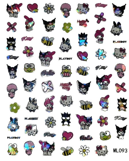 HELLO KITTY NAIL STICKERS
