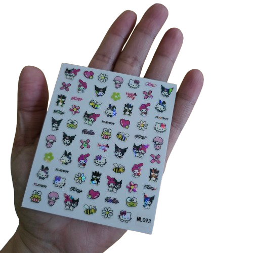 HELLO KITTY NAIL STICKERS