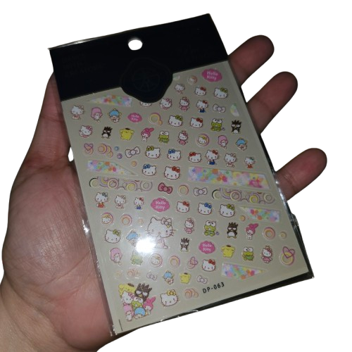 HELLO KITTY NAIL STICKERS