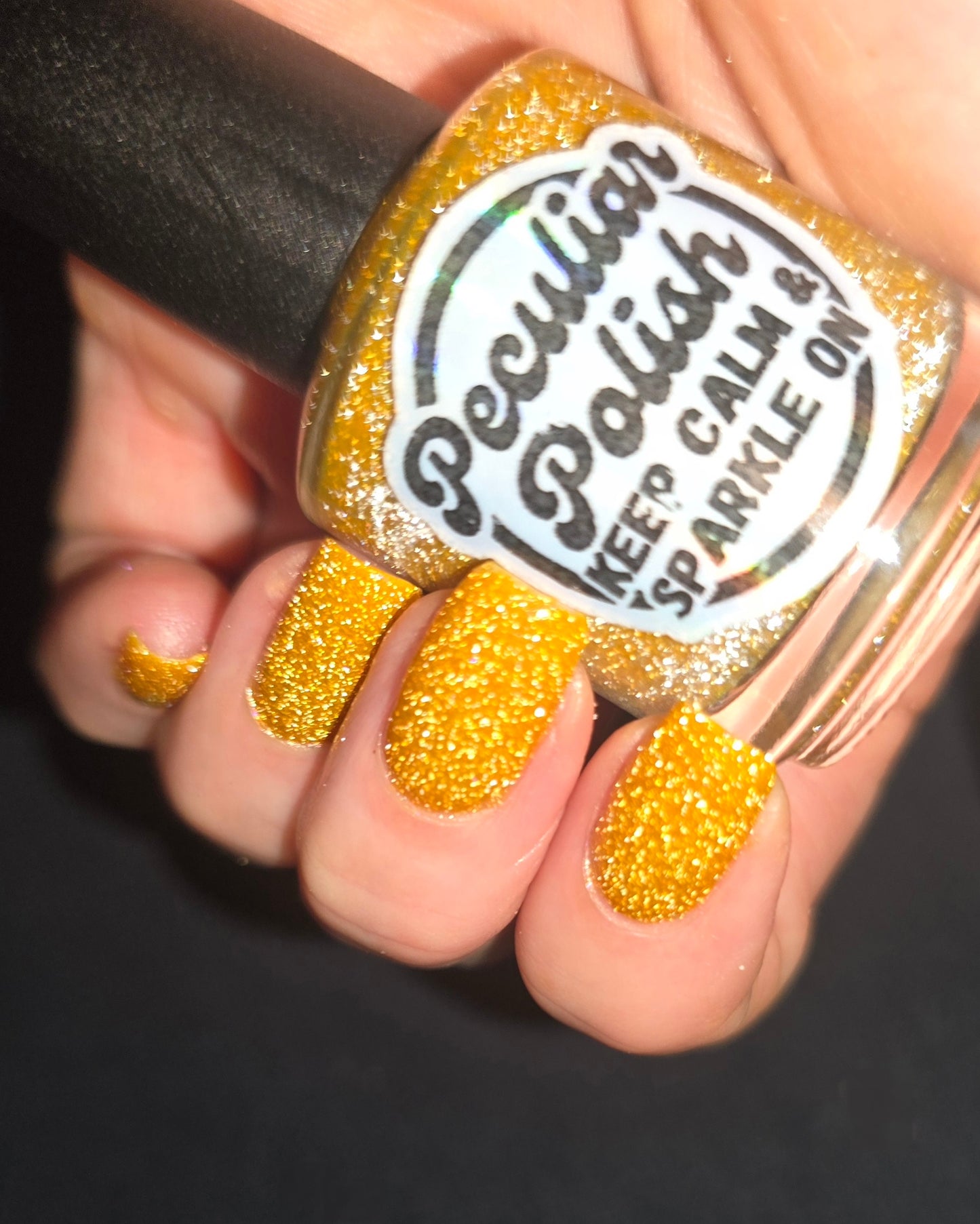 KEEP CALM AND SPARKLE ON (reflective glitter)