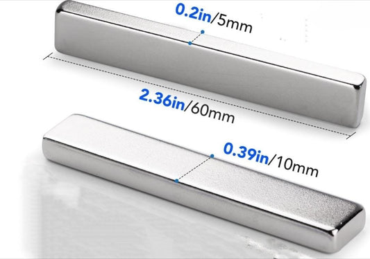 33 LB Pull Bar Magnet - 60 x 10 x 5 mm