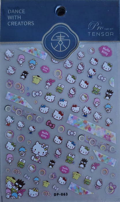 HELLO KITTY NAIL STICKERS