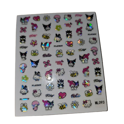 HELLO KITTY NAIL STICKERS