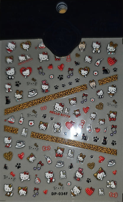 HELLO KITTY NAIL STICKERS