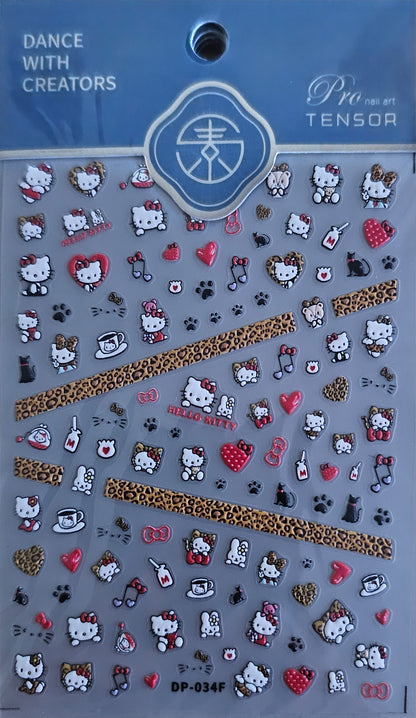 HELLO KITTY NAIL STICKERS